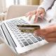 Notebook, Online, Zahlung, Online einkaufen, Kreditkarte