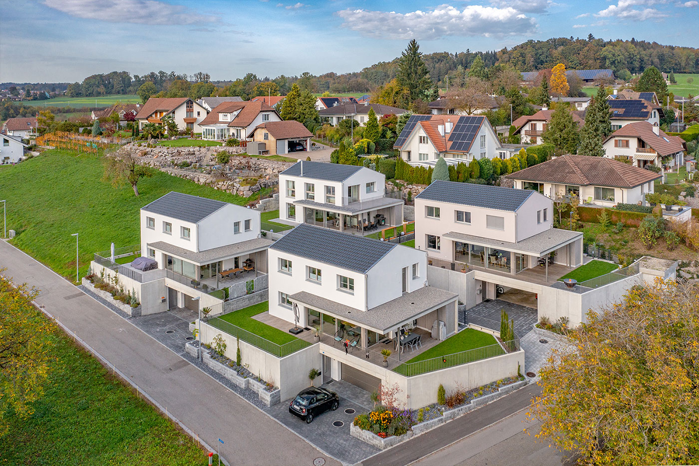 Immobilienfotografie Drohnenaufnahmen Aargau