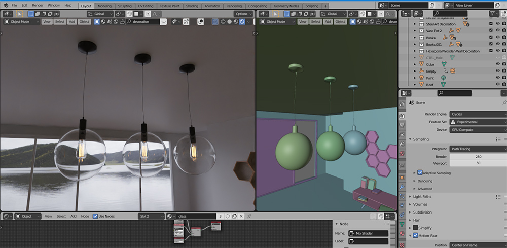 3D Interior Design - Visualisierung - Lampen