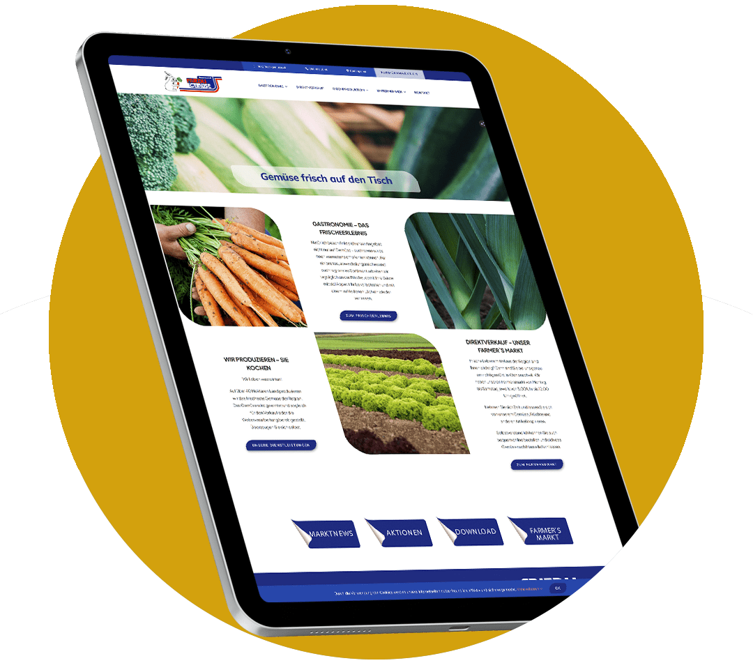 Referenz Website - Gemüsehandel